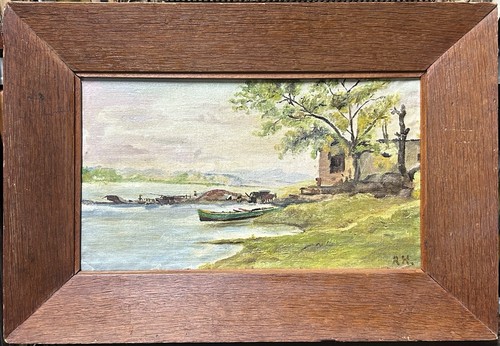 Antique oil painting - antique,